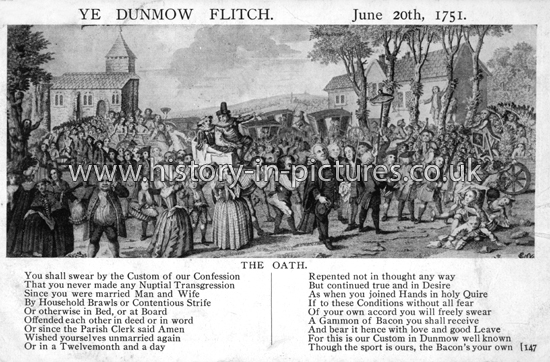Ye Dunmow Flitch, Great Dunmow, Essex. 20th June 1751
